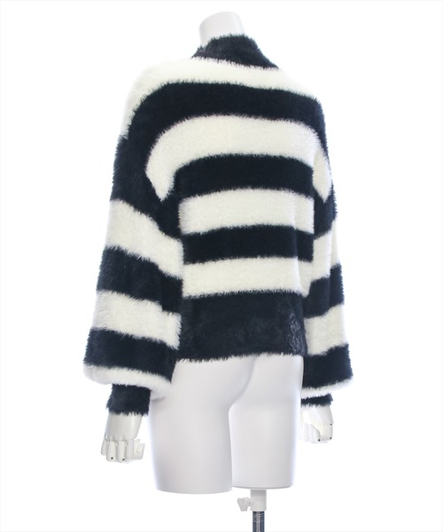 clear ニット セーター フェザーハイネックニットトップス 「ふわふわ