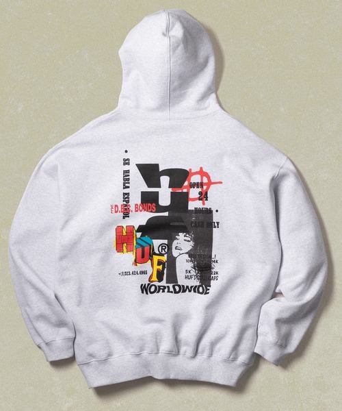【HUF】CUT AND PASTE FLEECE HOODIE / パーカー HUF パーカー CUT AND PASTE FLEECE HOODIE / ハフ フーディー