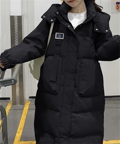 リアリティスタジオ ロングダウンジャケット フード付き 黒 Dream garden（ドリームガーデン） ダウンコート ダウンジャケット