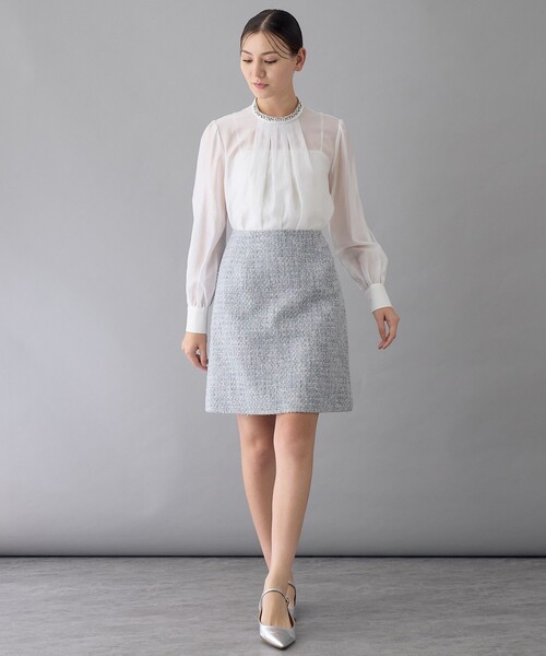 ANAYI（アナイ） スカート 「セットアップ対応商品」メタルシャギー