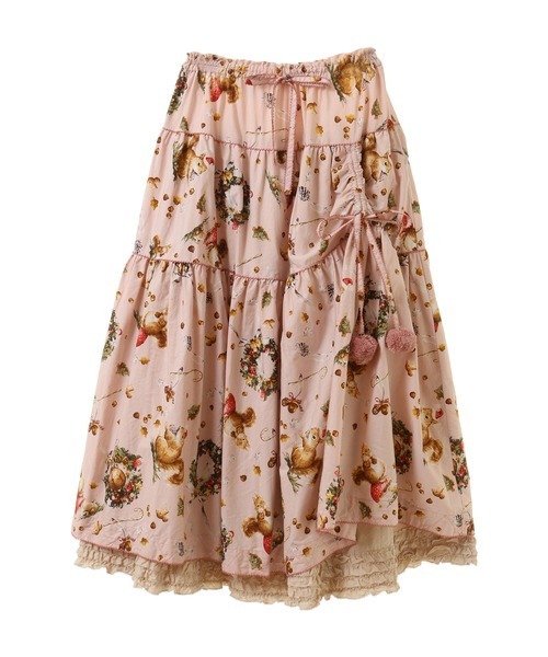 ☆ピンクハウス☆スカートベストセットです❣ anc ピンクハウス PINKHOUSE セットアップ 赤系 ベスト チェック 刺繍