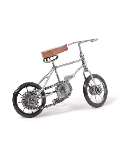 オブジェ　インテリア niko and… インテリア オリジナル自転車オブジェ シルバー