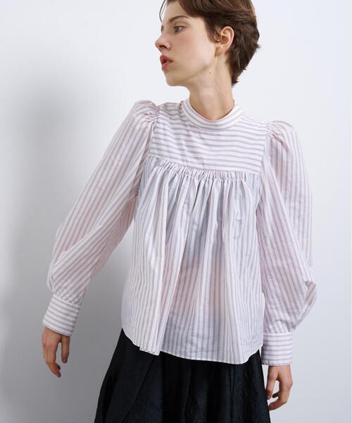 「LANVIN en Bleu」 長袖ブラウス 38 オフホワイト レディース 撥水ブライトローンブラウス|LANVIN en Bleu | LANVIN en Bleu