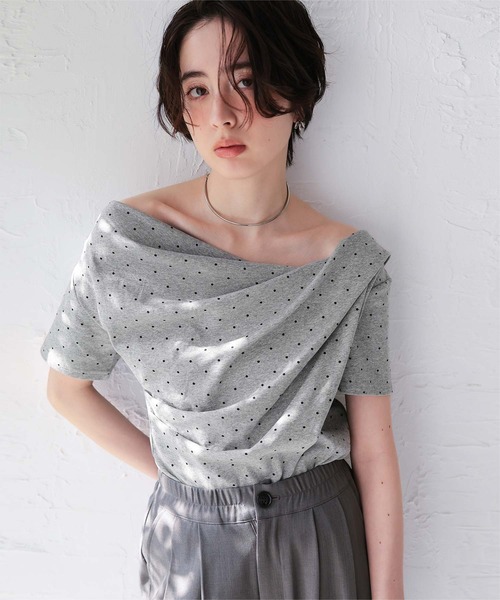 titivate（ティティベイト） tシャツ 半袖 オフショルダーハーフ