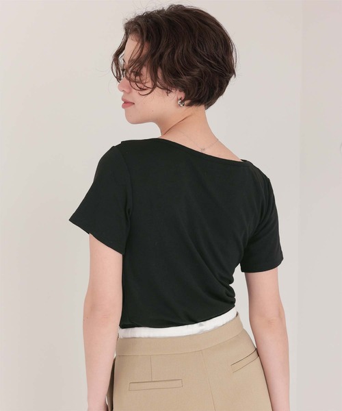 titivate tシャツ オフショルダーハーフスリーブTシャツ