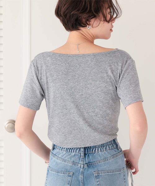 titivate tシャツ オフショルダーハーフスリーブTシャツ