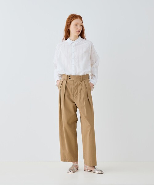 GALERIE VIE ブラウス シャツ コットン ラグランスリーブ ワイド