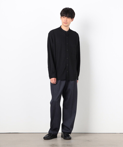 COMME CA ISM（コムサイズム） シャツ ダイヤ柄ジャガード バンド