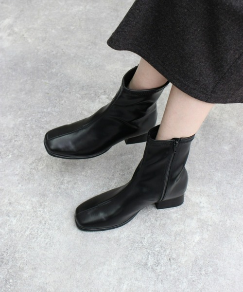 「Piedi Nudi」 ショートブーツ M グレー系その他 レディース_画像4