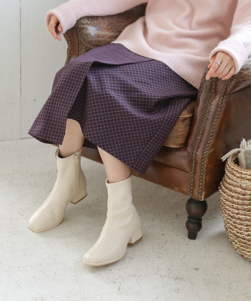 「Piedi Nudi」 ショートブーツ M グレー系その他 レディース_画像8