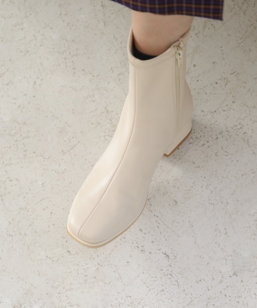 「Piedi Nudi」 ショートブーツ M グレー系その他 レディース_画像9