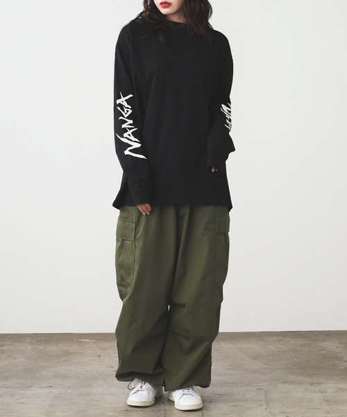NANGA tシャツ NANGA/ナンガ ECOHYBRID SLV LOGO L/S TEE ロンT