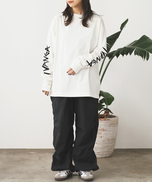 NANGA tシャツ NANGA/ナンガ ECOHYBRID SLV LOGO L/S TEE ロンT