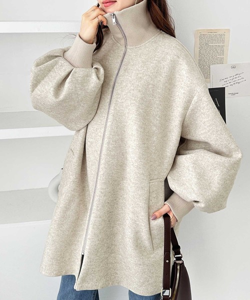 「GeeRA」 コート LARGE チャコール レディース_画像7