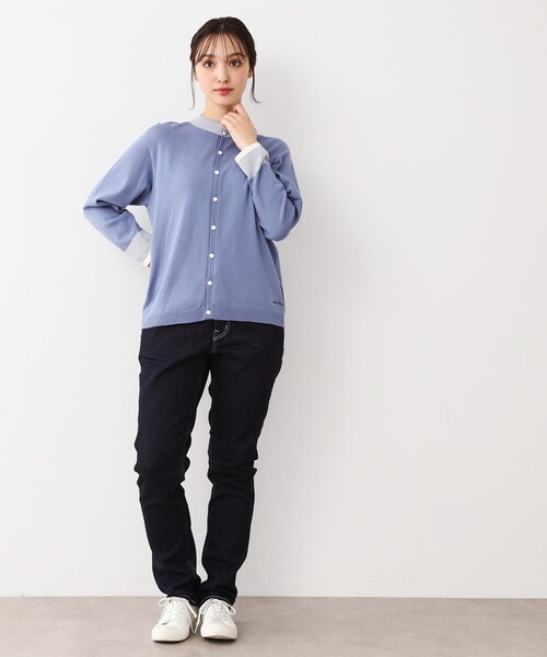 ローラ アシュレイ（LAURA ASHLEY）/【WEB限定色！日本製ワンマイルウエア】 コットン コンパクトヤーン カーディガン LAURA ASHLEY（ローラアシュレイ） カーディガン 「WEB限定色！/日本製