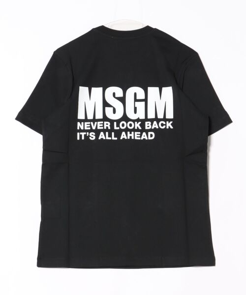 MSGM（エムエスジーエム） tシャツ 「New Basic」NEVER LOOK BACK 