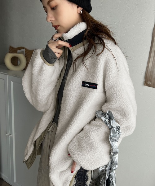 「Java」 ブルゾン MEDIUM ブラック レディース_画像6