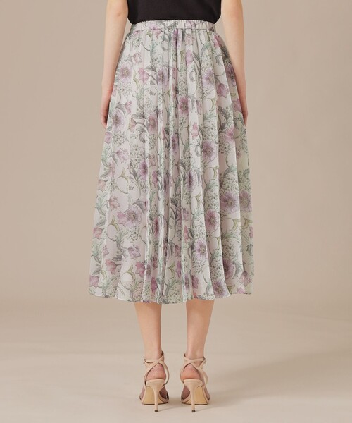 新品マッキントッシュ　【婦人画報掲載】花柄プリントスカートMサンプル53900円 MACKINTOSH LONDON スカート 「婦人画報掲載」「BIBURY FLOWER