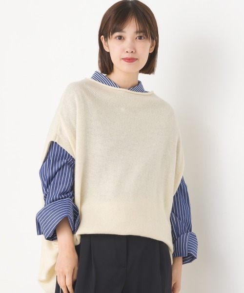 「OMNES」 ニットベスト FREE ブラック レディース_画像2