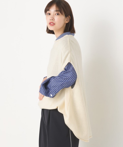 「OMNES」 ニットベスト FREE ブラック レディース_画像3