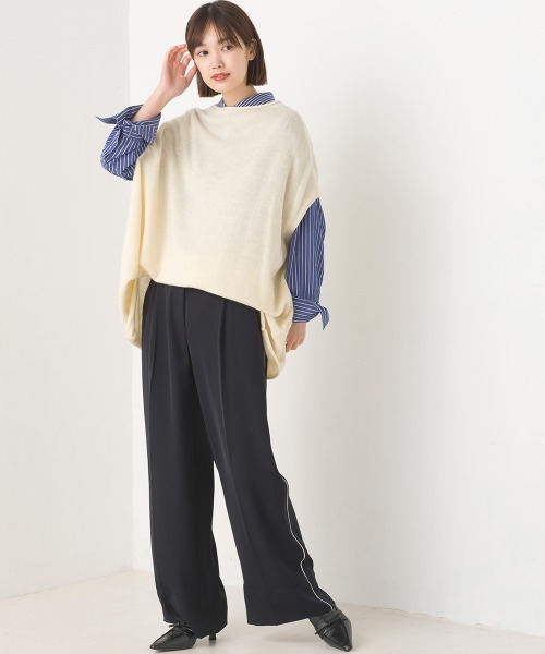 「OMNES」 ニットベスト FREE ブラック レディース_画像5