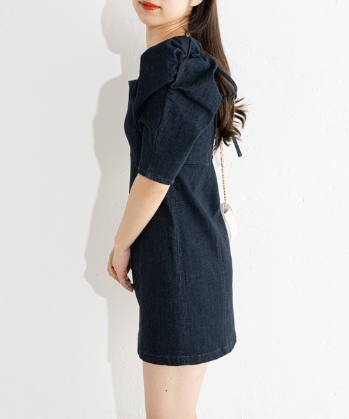 「Chico」 半袖ワンピース FREE ブラック レディース_画像5