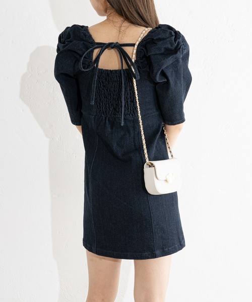 「Chico」 半袖ワンピース FREE ブラック レディース_画像6