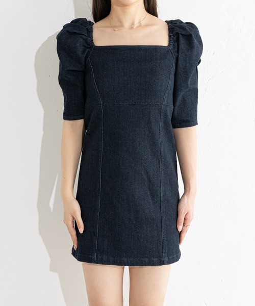 「Chico」 半袖ワンピース FREE ブラック レディース_画像7