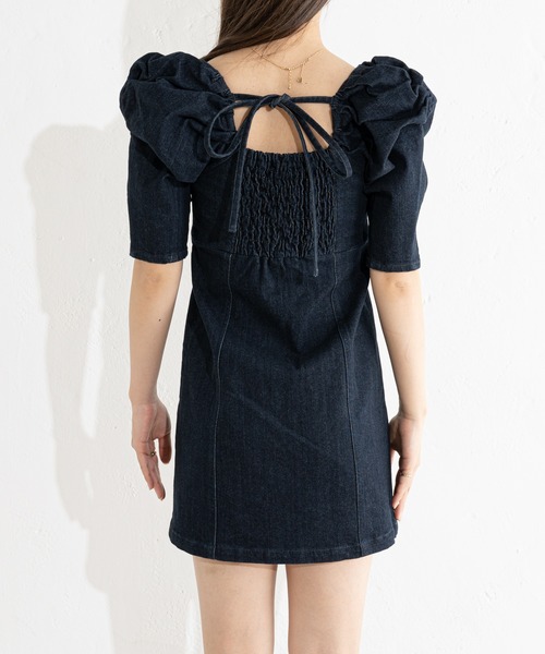 「Chico」 半袖ワンピース FREE ブラック レディース_画像9