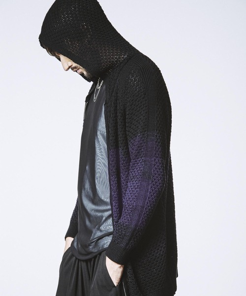 NO ID.（ノーアイディー） パーカー 「NO ID.」Changing Sheer Knit