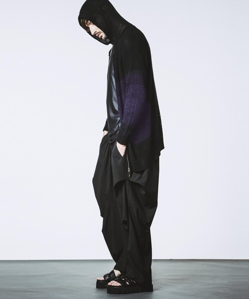 NO ID.（ノーアイディー） パーカー 「NO ID.」Changing Sheer Knit