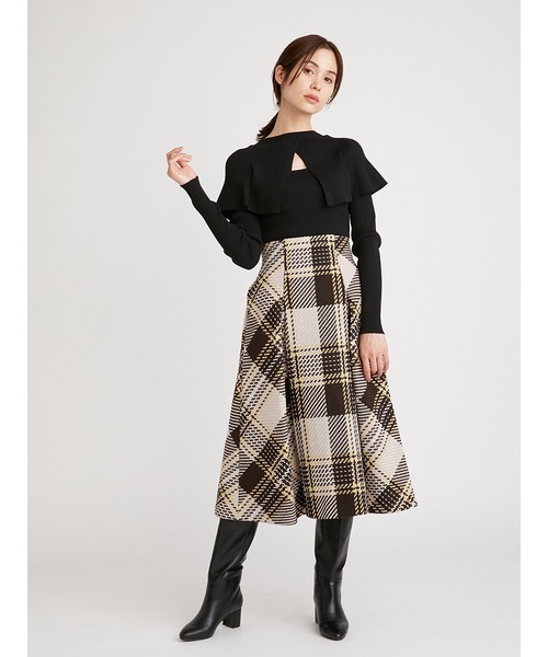 SNIDEL（スナイデル） フレアスカート 1 ブルー レディース : ZOZOTOWN