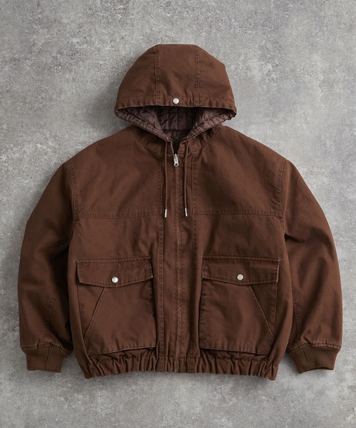 【完売品】ADRER トラックジップパーカージャケット ブラウンS line sleeve track zip parker jacket / ラインスリーブトラック