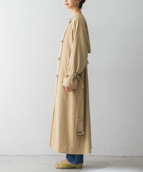 URBAN RESEARCH ノーカラーコート　ベージュ URBAN RESEARCH 「URBAN RESEARCH」 ノーカラーコート 38