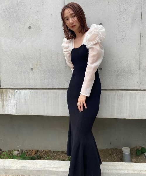 FRAY I.D（フレイ・アイディー） ニットワンピース 1 ブラウン