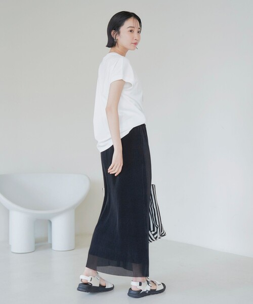 coen スカート シアープリーツナロースカート : ZOZOTOWN Yahoo