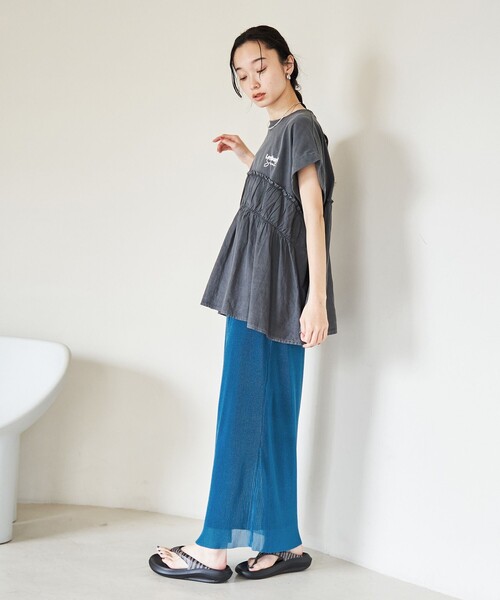 【Roen】巻きスカート【ロエン】 coen スカート シアープリーツナロースカート : ZOZOTOWN Yahoo