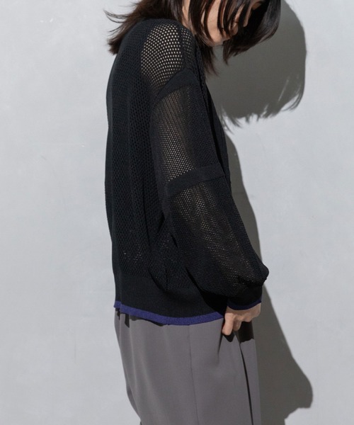 MARECHAL TERRE ブルゾン アウター ニットメッシュブルゾン