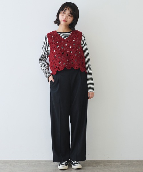 bulle de savon（ビュルデサボン） ベスト ジレ ネパールハンドニット