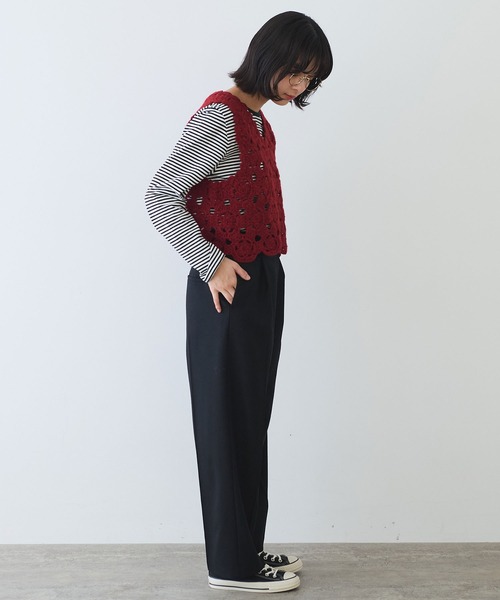 bulle de savon（ビュルデサボン） ベスト ジレ ネパールハンドニット