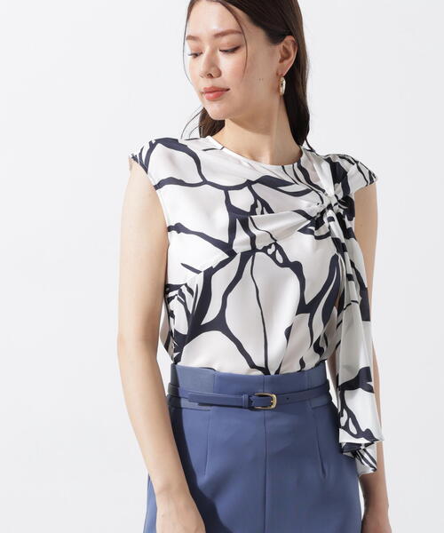 Pinky&Dianneフラワープリントブラウス PINKY&DIANNE（ピンキー アンド ダイアン） ブラウス シャツ アート