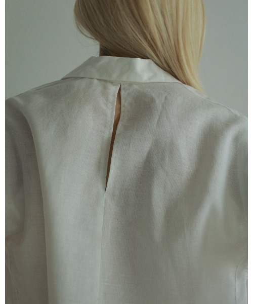 anuke ブラウス シャツ Opencollar Linen Shirts レディース