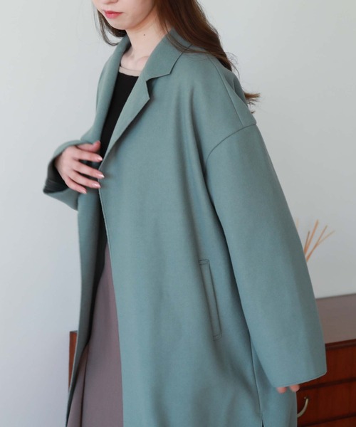 「archives」 チェスターコート MEDIUM グレイッシュベージュ レディース_画像7