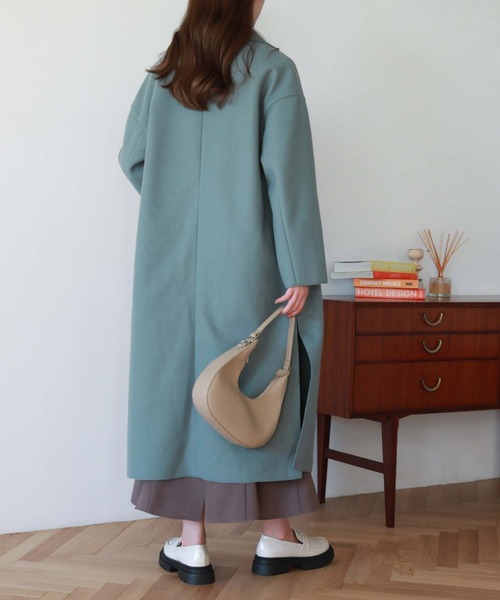 「archives」 チェスターコート MEDIUM グレイッシュベージュ レディース_画像8