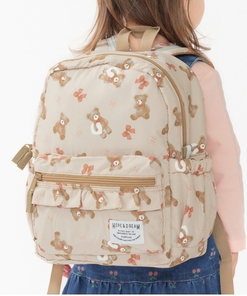 Kids Foret（キッズフォーレ） リュック くま・働く車総柄リュック