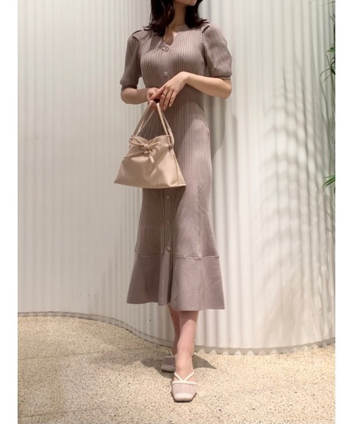 SNIDEL（スナイデル） ニットワンピース FREE ピンク レディース