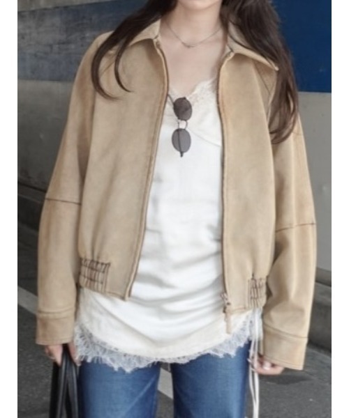 MOUSSY ブルゾン アウター 「25年AW新作」F/SUEDE GATHER