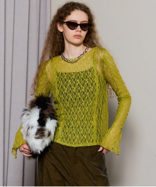 MAISON SPECIAL（メゾンスペシャル） tシャツ Lace Tops/レース