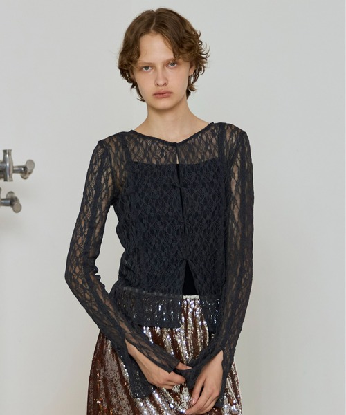 MAISON SPECIAL レーストップス MAISON SPECIAL（メゾンスペシャル） tシャツ Lace Tops/レース