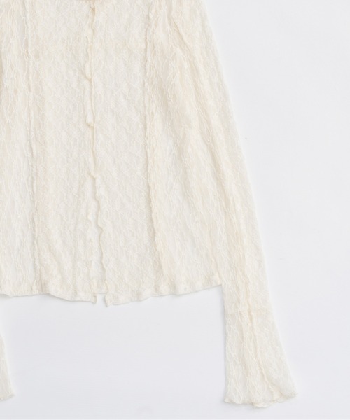 人気完売品【新品未使用】Maison special レーストップス　ホワイト SALE】Lace Tops